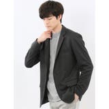 ストレッチポンチ スリムフィット 2ボタンジャケット カルゼグレー | TAKA-Q MEN | 詳細画像1 