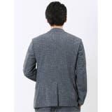 TechCool スリムフィット 2ボタン ジャケット 青(セットアップ可能) | TAKA-Q MEN | 詳細画像3 