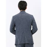 TechCool スリムフィット 2ボタン ジャケット 紺(セットアップ可能) | TAKA-Q MEN | 詳細画像3 