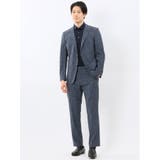 TechCool スリムフィット 2ボタン ジャケット 紺(セットアップ可能) | TAKA-Q MEN | 詳細画像5 