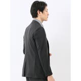 TechCool スリムフィット 2ボタン ジャケット 黒(セットアップ可能) | TAKA-Q MEN | 詳細画像4 