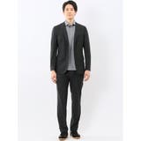 TechCool スリムフィット 2ボタン ジャケット 黒(セットアップ可能) | TAKA-Q MEN | 詳細画像5 