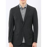 TechCool スリムフィット 2ボタン ジャケット 黒(セットアップ可能) | TAKA-Q MEN | 詳細画像6 