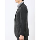 TechCool スリムフィット 2ボタン ジャケット 黒(セットアップ可能) | TAKA-Q MEN | 詳細画像7 