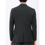 TechCool スリムフィット 2ボタン ジャケット 黒(セットアップ可能) | TAKA-Q MEN | 詳細画像8 