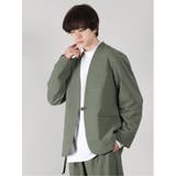 54カーキ | タイロッケン セットアップ ノーカラージャケット | TAKA-Q MEN