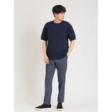 デニム調ヘリンボン ノータックパンツ(セットアップ可能) | TAKA-Q MEN | 詳細画像11