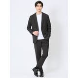 軽量 スリムフィット ノータックパンツ 千鳥黒 | TAKA-Q MEN | 詳細画像5