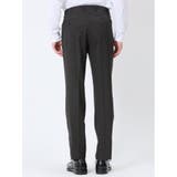 軽量 スリムフィット ノータックパンツ 千鳥黒 | TAKA-Q MEN | 詳細画像8