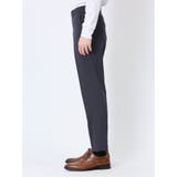 軽量 スリムフィット ノータックパンツ 千鳥紺 | TAKA-Q MEN | 詳細画像7