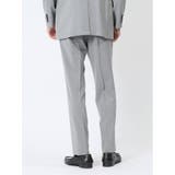 軽量 スリムフィット ノータックパンツ 千鳥シロ×クロ | TAKA-Q MEN | 詳細画像3