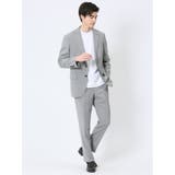 軽量 スリムフィット ノータックパンツ 千鳥シロ×クロ | TAKA-Q MEN | 詳細画像5