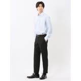 軽量 スリムフィット ノータックパンツ 組織黒 | TAKA-Q MEN | 詳細画像5