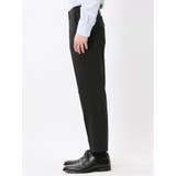 軽量 スリムフィット ノータックパンツ 組織黒 | TAKA-Q MEN | 詳細画像7