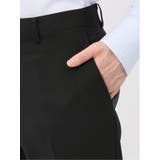 軽量 スリムフィット ノータックパンツ 組織黒 | TAKA-Q MEN | 詳細画像9