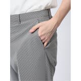 軽量メッシュ スリムフィット ノータックパンツ 千鳥(セットアップ可能) | TAKA-Q MEN | 詳細画像9 