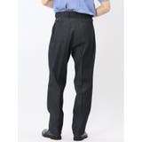 カイハラ デニム ツータック トラウザーパンツ(セットアップ可能) | TAKA-Q MEN | 詳細画像3 