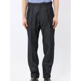 カイハラ デニム ツータック トラウザーパンツ(セットアップ可能) | TAKA-Q MEN | 詳細画像6 