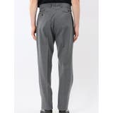 ウール混 ツータック ワイド スラックス ライトグレー | TAKA-Q MEN | 詳細画像8 