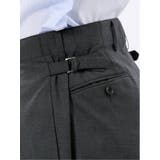 ウール混 ツータック ワイド スラックス グレー | TAKA-Q MEN | 詳細画像11 