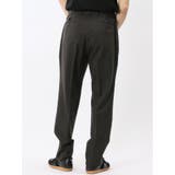 ウール混 ツータック ワイド スラックス 茶 | TAKA-Q MEN | 詳細画像3 