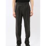 ウール混 ツータック ワイド スラックス 茶 | TAKA-Q MEN | 詳細画像6 