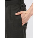 ウール混 ツータック ワイド スラックス 茶 | TAKA-Q MEN | 詳細画像9 