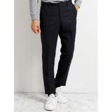 06グレー | ストレッチウォッシャブル ウール混スリムフィット ノータックススラックス | TAKA-Q MEN