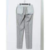 ストレッチウォッシャブル ウール混 スリムフィット ノータックパンツ 千鳥 | TAKA-Q MEN | 詳細画像12