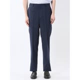 ストレッチウォッシャブル ウール混 スリムフィット ノータックパンツ 千鳥 | TAKA-Q MEN | 詳細画像18