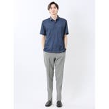 ストレッチウォッシャブル ウール混 スリムフィット ノータックパンツ 千鳥 | TAKA-Q MEN | 詳細画像5