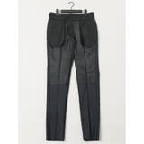 ストレッチウォッシャブル ウール混 スリムフィット ノータックパンツ 小柄紺 | TAKA-Q MEN | 詳細画像11