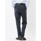 ストレッチウォッシャブル ウール混 スリムフィット ノータックパンツ 小柄紺 | TAKA-Q MEN | 詳細画像3