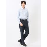 ストレッチウォッシャブル ウール混 スリムフィット ノータックパンツ 小柄紺 | TAKA-Q MEN | 詳細画像5