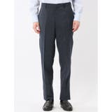 ストレッチウォッシャブル ウール混 スリムフィット ノータックパンツ 小柄紺 | TAKA-Q MEN | 詳細画像6