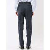ストレッチウォッシャブル ウール混 スリムフィット ノータックパンツ 小柄紺 | TAKA-Q MEN | 詳細画像8