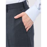 ストレッチウォッシャブル ウール混 スリムフィット ノータックパンツ 小柄紺 | TAKA-Q MEN | 詳細画像9