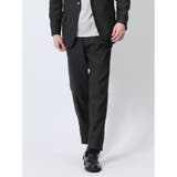 05黒 | クロスストレッチ スリムフィット ノータックスラックス | TAKA-Q MEN