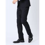 クロスストレッチ裏起毛 スリムフィット ノータックスラックス | TAKA-Q MEN | 詳細画像2