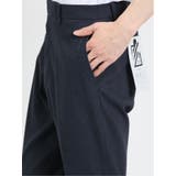 クロスストレッチ スリムフィット ノータックスラックス カルゼ紺 | TAKA-Q MEN | 詳細画像8 