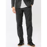 05黒 | クロスストレッチ スリムフィット ノータックスラックス | TAKA-Q MEN