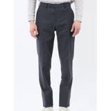 クロスストレッチ スリムフィット ノータックスラックス 紺(セットアップ可能) | TAKA-Q MEN | 詳細画像6 