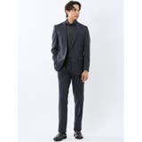 クロスストレッチ裏起毛 スリムフィット ノータックスラックス | TAKA-Q MEN | 詳細画像5