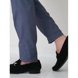クロスストレッチ スリムフィット ノータックスラックス カルゼ青 | TAKA-Q MEN | 詳細画像10