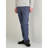 クロスストレッチ スリムフィット ノータックスラックス カルゼ青 | TAKA-Q MEN | 詳細画像2
