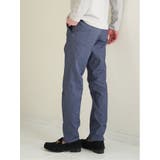 クロスストレッチ スリムフィット ノータックスラックス カルゼ青 | TAKA-Q MEN | 詳細画像3