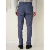 クロスストレッチ スリムフィット ノータックスラックス カルゼ青 | TAKA-Q MEN | 詳細画像7