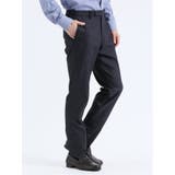 クロスストレッチ スリムフィット ノータックスラックス デニム紺 | TAKA-Q MEN | 詳細画像4