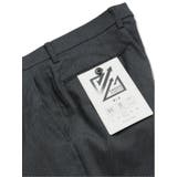 クロスストレッチ スリムフィット ノータックスラックス ヘリンボン紺 | TAKA-Q MEN | 詳細画像5 