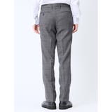 ウール混 スリムフィット ノータックスラックス バーズアイグレー | TAKA-Q MEN | 詳細画像7 